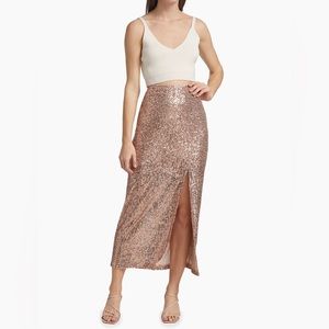 Free People Ariana Sequin MIDI Skirt